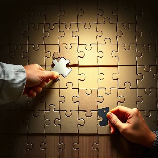 Puzzle pieces fitting together representing bridging the skill gap
